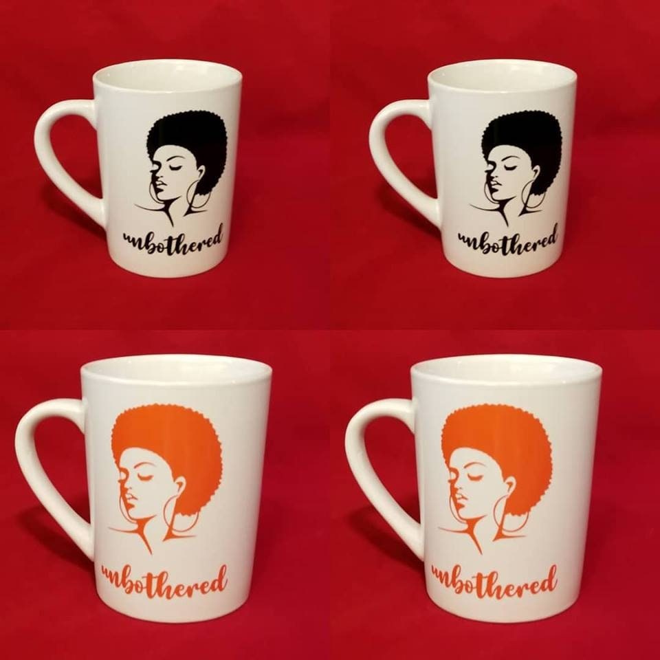 Unbothered! Afro Centric Coffee Mug