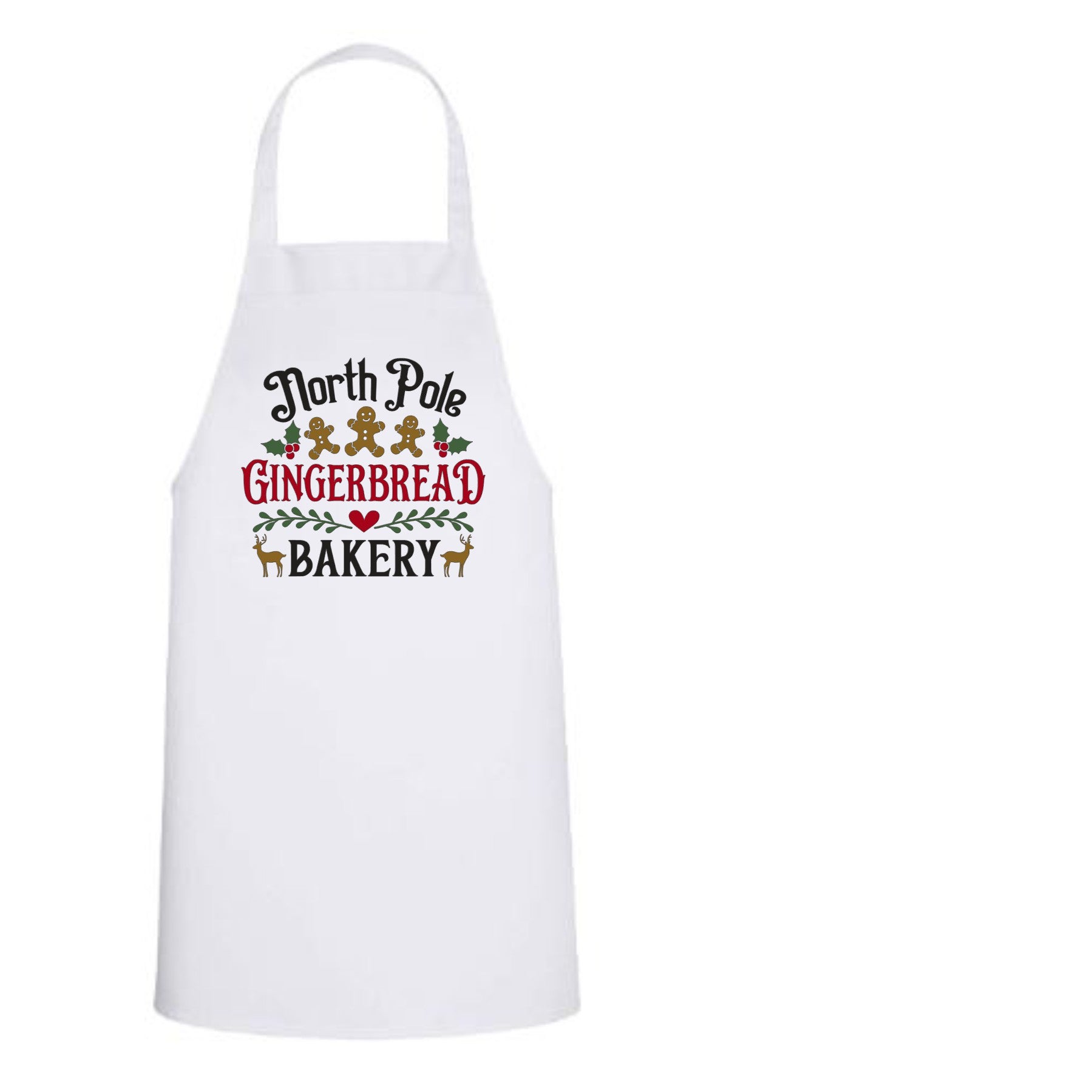 Christmas Family , Gingerbread Design, Holiday Baking Apron